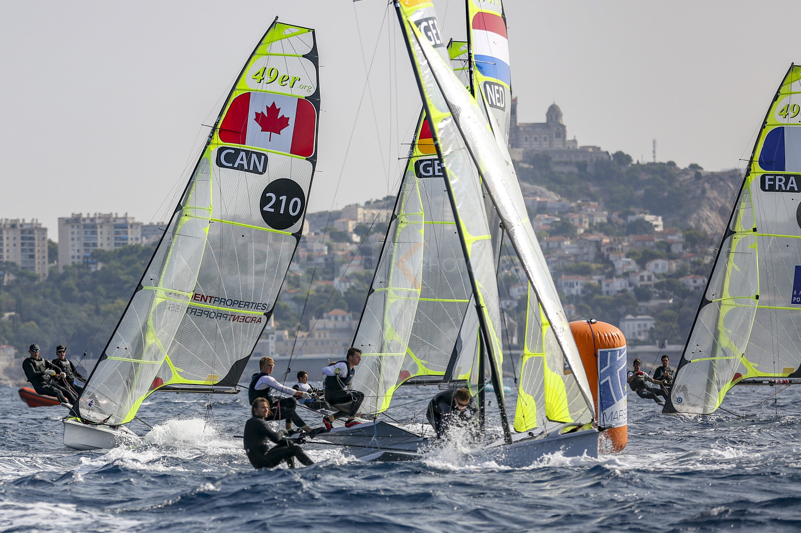 Marseille France is hosting more than 200 sailors from 28 nations for the 2018 Junior Worl Championship of 49er, 49erFX and Nacra 17. Held from 28 august to 1st september 2018. © Pierick Jeannoutot
