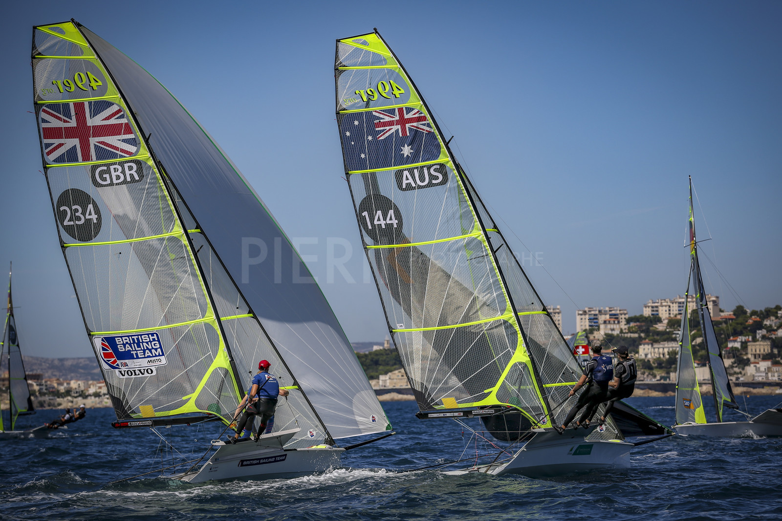 Marseilles France is hosting more than 200 sailors from 28 nations for the 2018 Junior Worl Championship of 49er, 49erFX and Nacra 17. Held from 28 august to 1st september 2018. © Pierick Jeannoutot