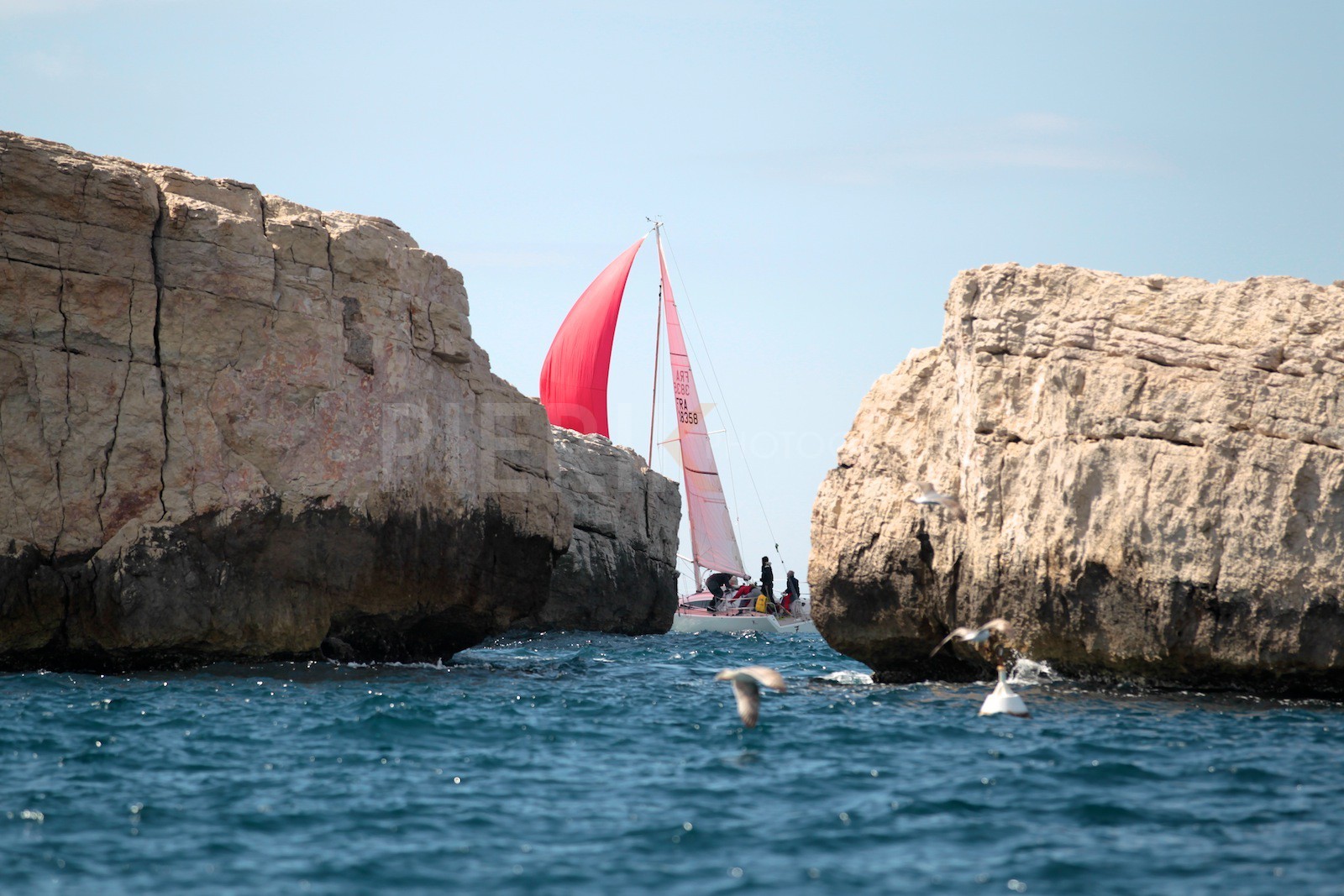 Sept joue à cache cache derrière le Frioul