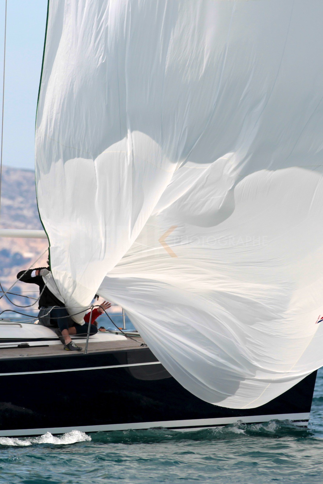 Jeu de voile sur Axelle S
