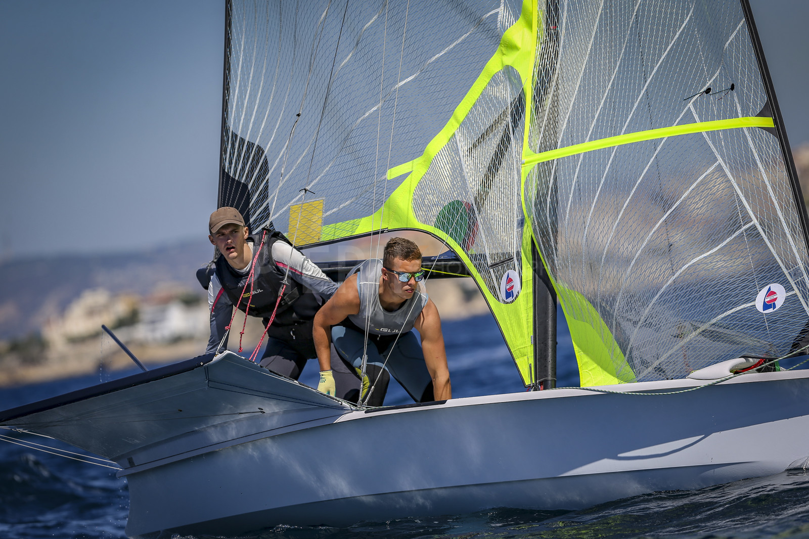 Marseilles France is hosting more than 200 sailors from 28 nations for the 2018 Junior Worl Championship of 49er, 49erFX and Nacra 17. Held from 28 august to 1st september 2018. © Pierick Jeannoutot
