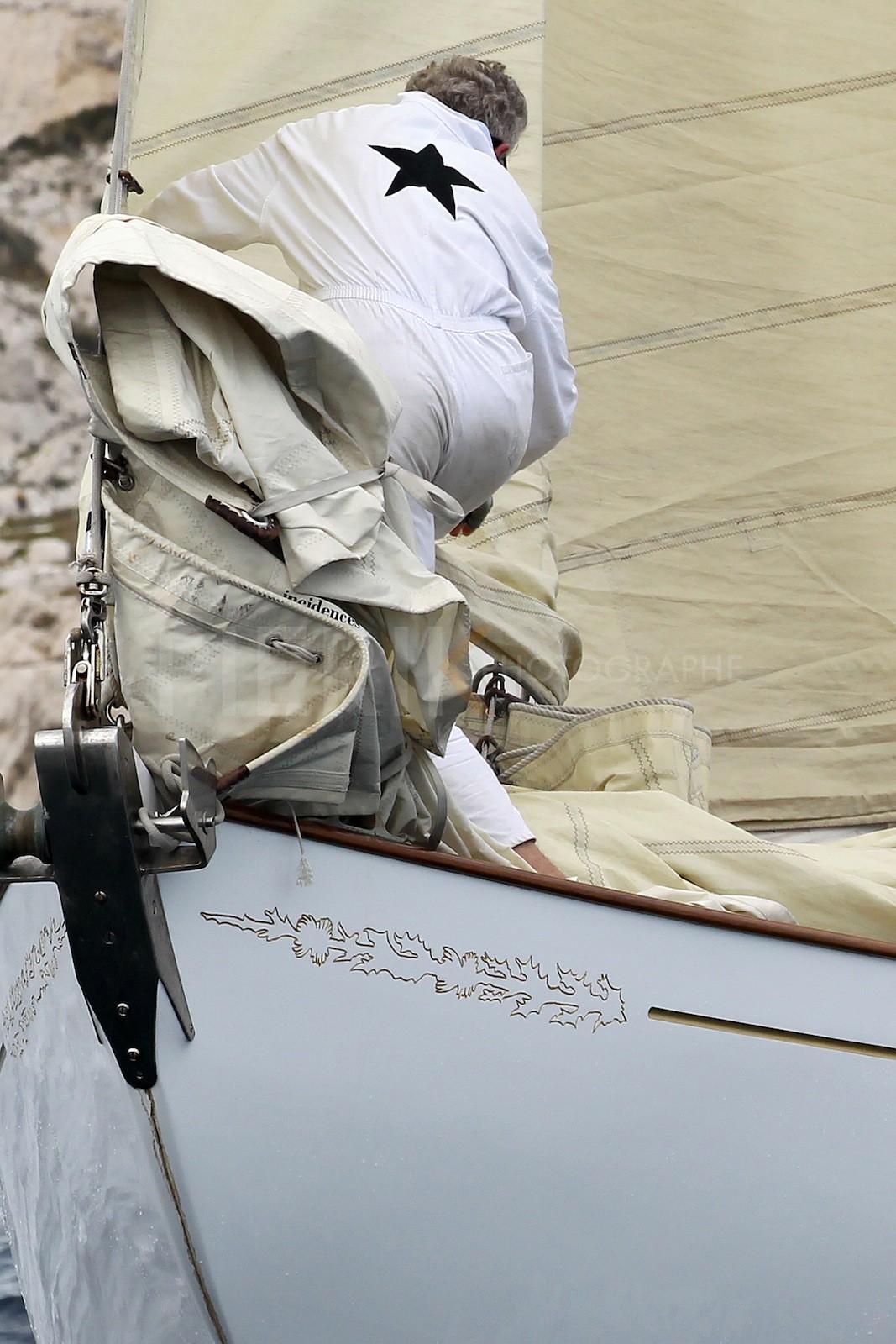 Envoi de voile sur Eilidh