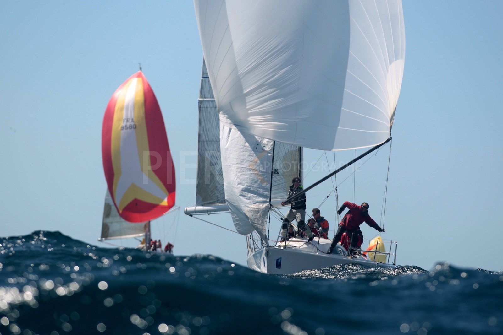 Dans la houle avant le virement de bouée