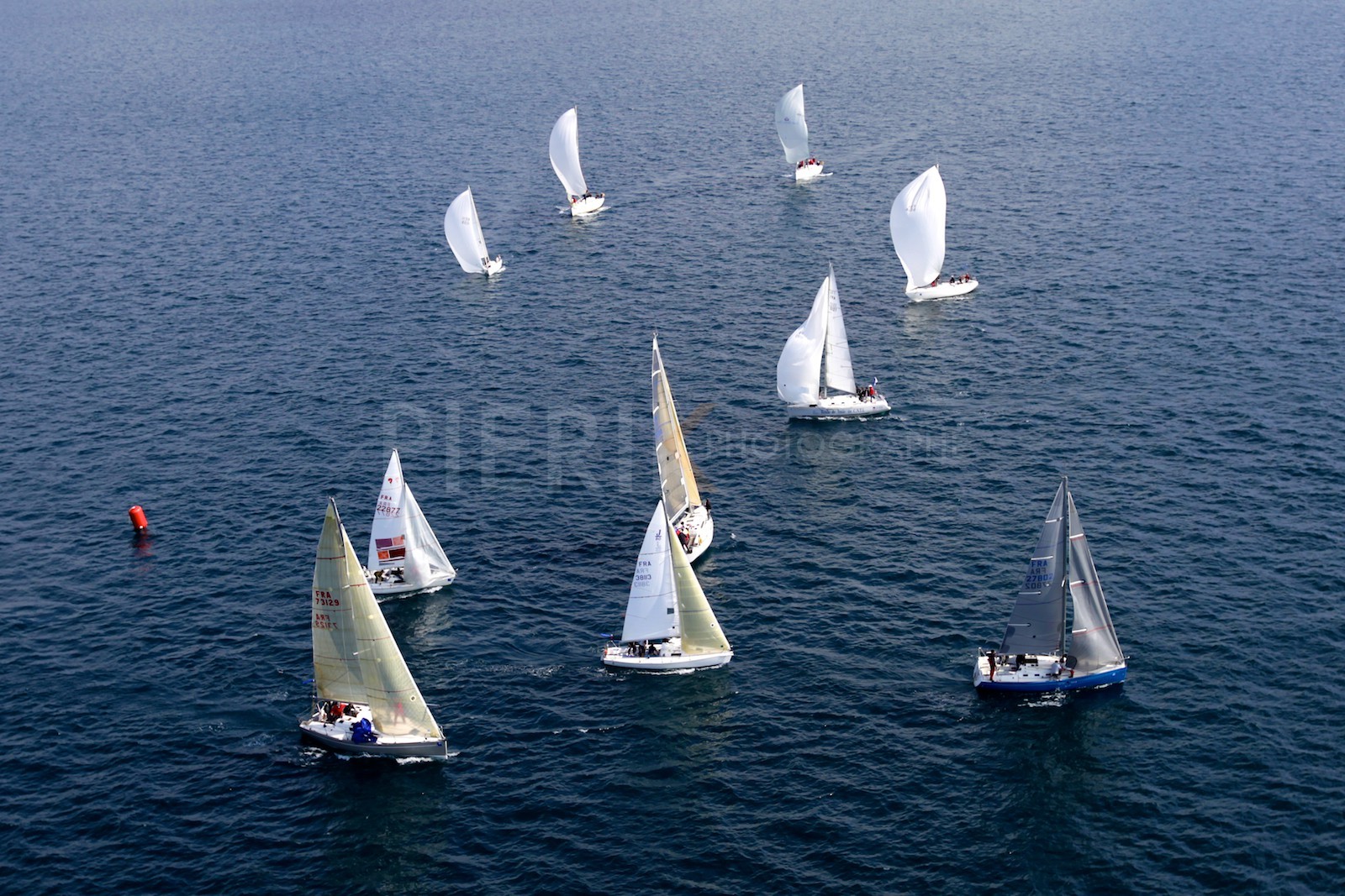 Virement de bouée en rade Sud