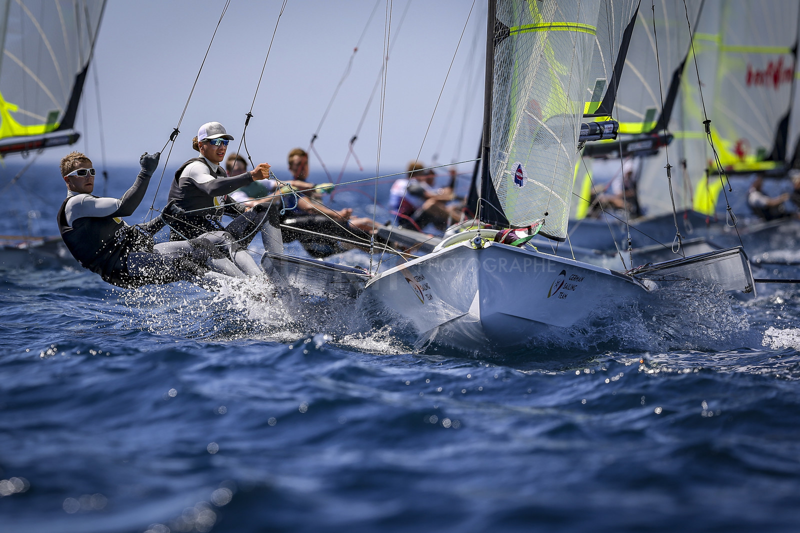 Marseilles France is hosting more than 200 sailors from 28 nations for the 2018 Junior Worl Championship of 49er, 49erFX and Nacra 17. Held from 28 august to 1st september 2018. © Pierick Jeannoutot