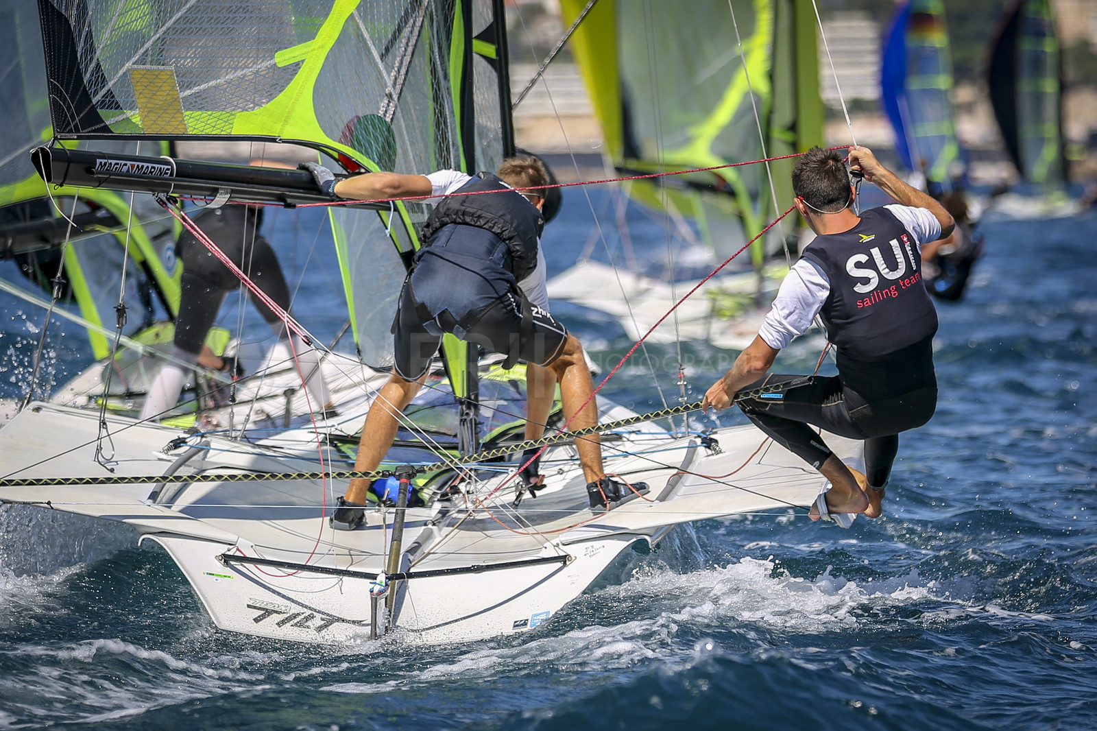 Marseilles France is hosting more than 200 sailors from 28 nations for the 2018 Junior Worl Championship of 49er, 49erFX and Nacra 17. Held from 28 august to 1st september 2018. © Pierick Jeannoutot