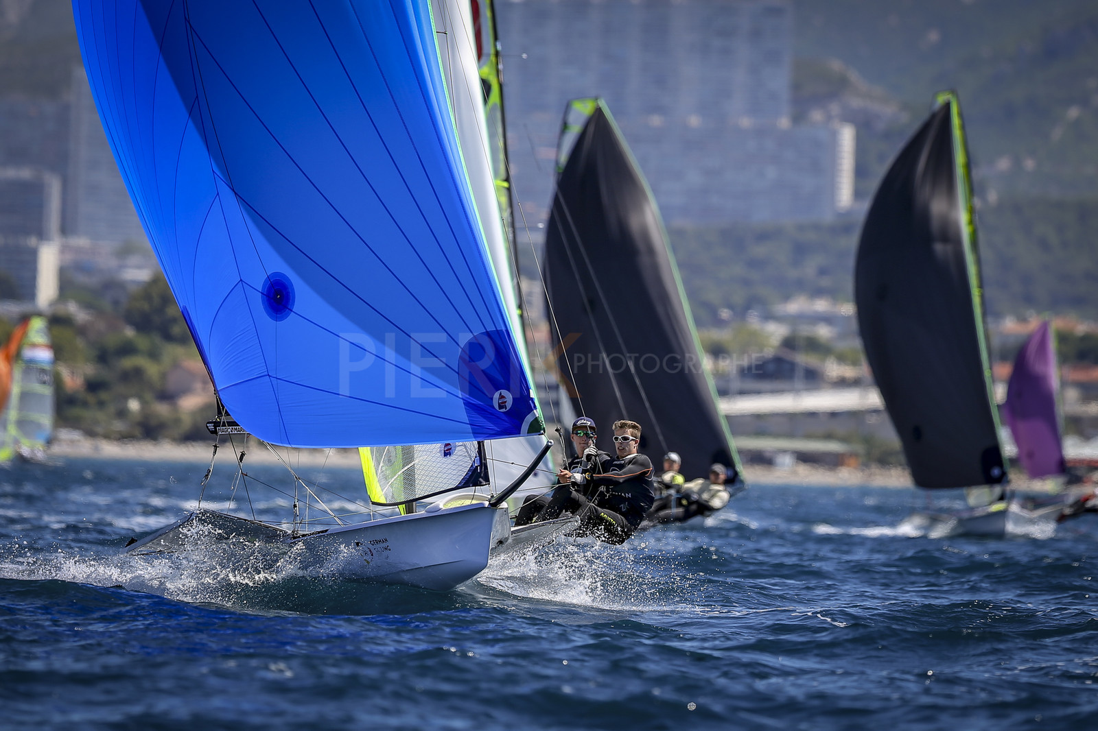 Marseilles France is hosting more than 200 sailors from 28 nations for the 2018 Junior Worl Championship of 49er, 49erFX and Nacra 17. Held from 28 august to 1st september 2018. © Pierick Jeannoutot