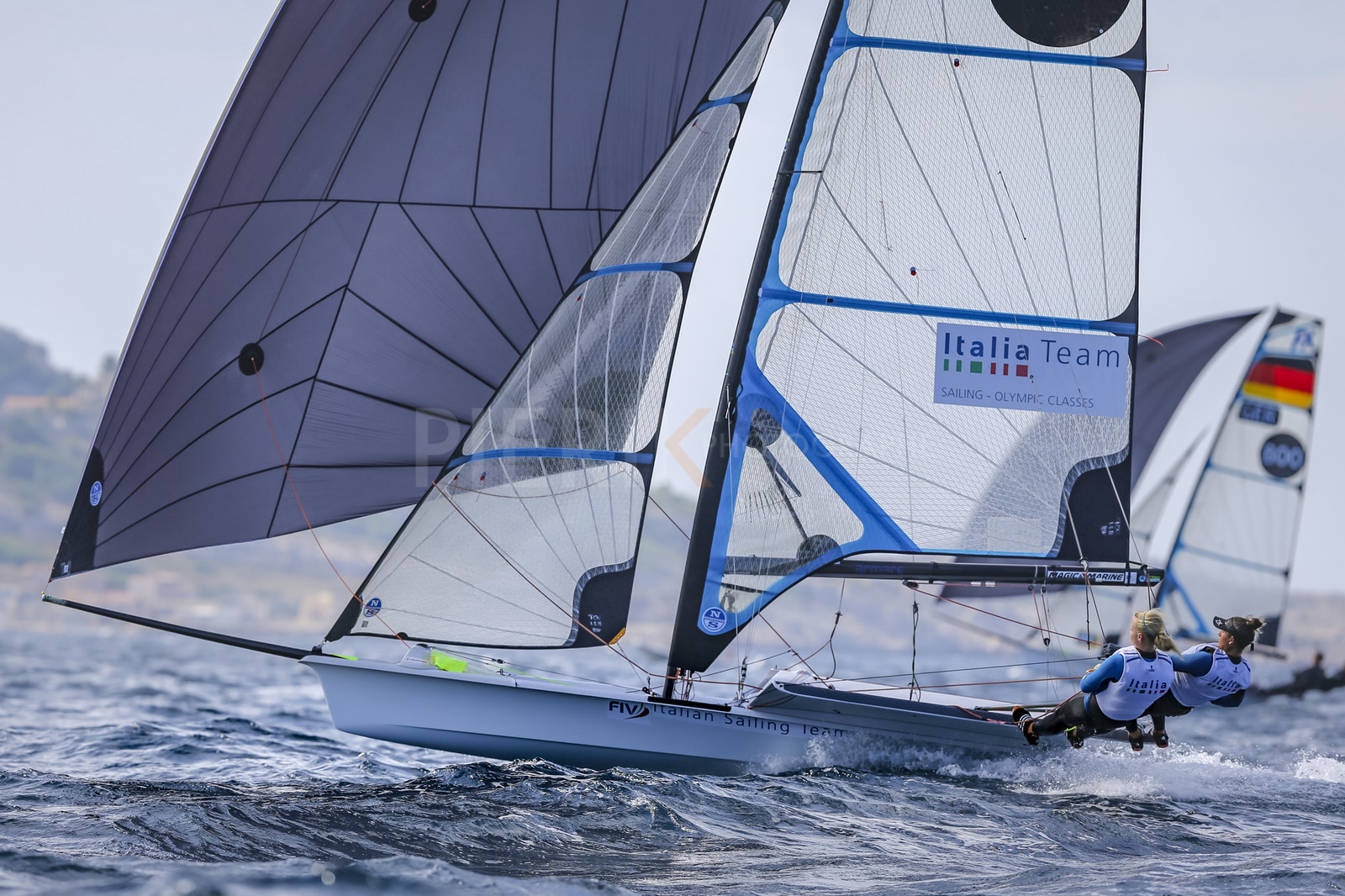 Marseille France is hosting more than 200 sailors from 28 nations for the 2018 Junior Worl Championship of 49er, 49erFX and Nacra 17. Held from 28 august to 1st september 2018. © Pierick Jeannoutot