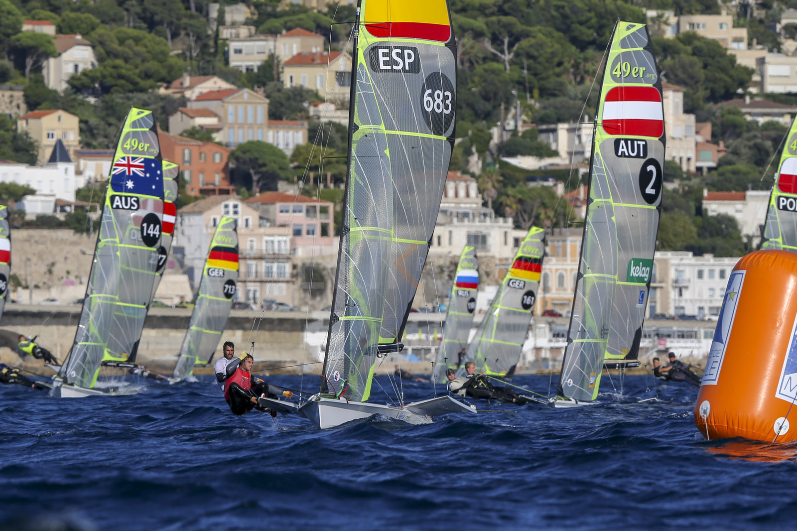 Marseille France is hosting more than 200 sailors from 28 nations for the 2018 Junior Worl Championship of 49er, 49erFX and Nacra 17. Held from 28 august to 1st september 2018. © Pierick Jeannoutot