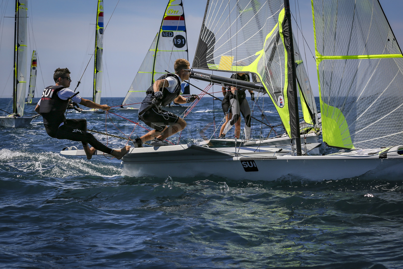 Marseilles France is hosting more than 200 sailors from 28 nations for the 2018 Junior Worl Championship of 49er, 49erFX and Nacra 17. Held from 28 august to 1st september 2018. © Pierick Jeannoutot