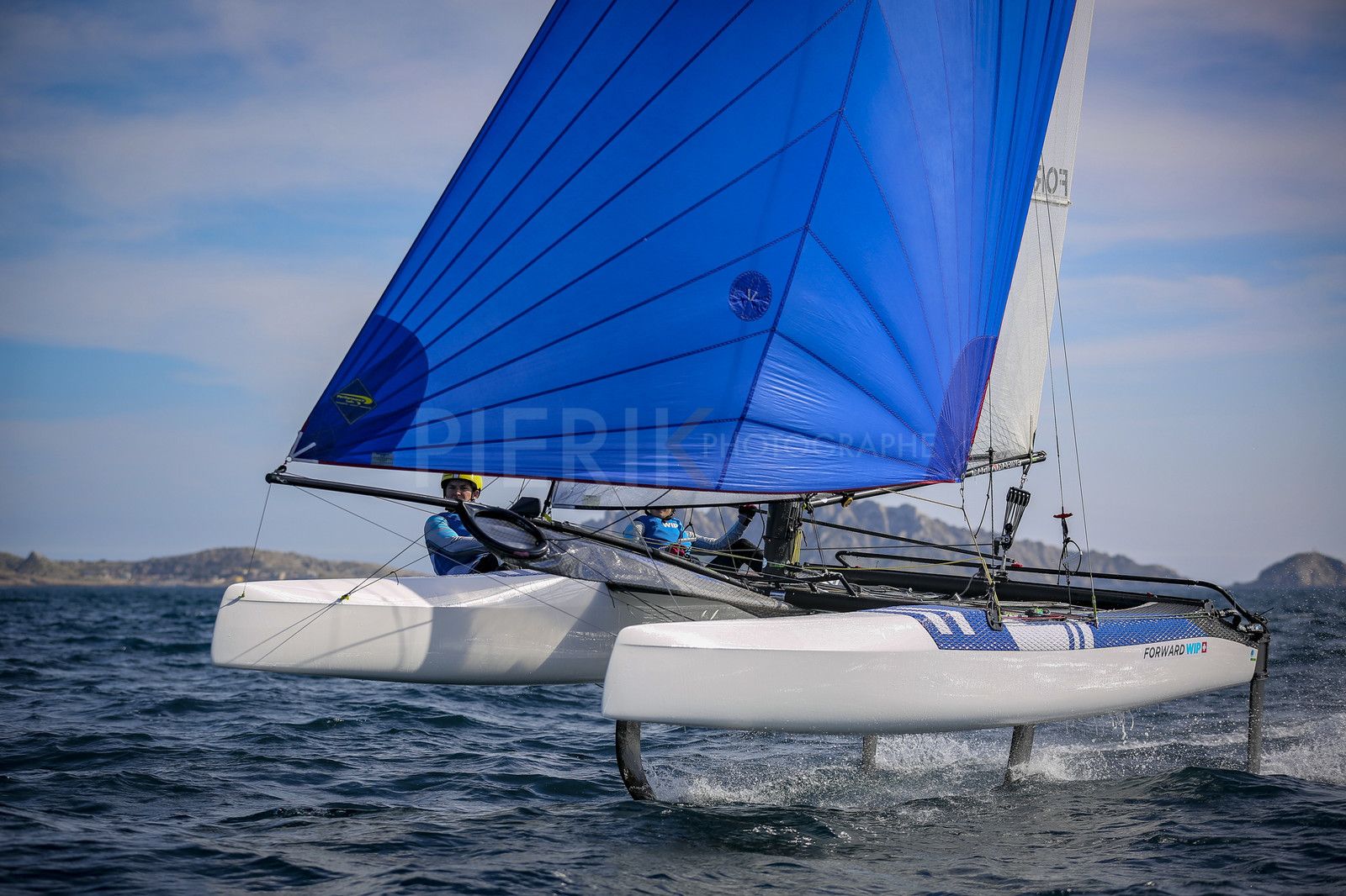 Marseilles France is hosting more than 200 sailors from 28 nations for the 2018 Junior Worl Championship of 49er, 49erFX and Nacra 17. Held from 28 august to 1st september 2018. © Pierick Jeannoutot