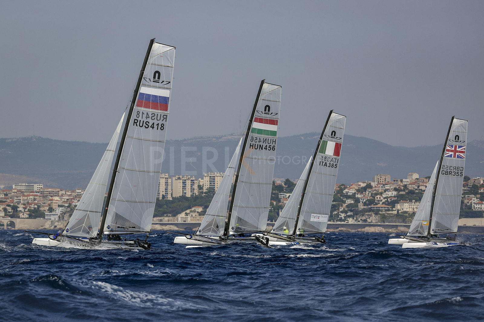 Marseille France is hosting more than 200 sailors from 28 nations for the 2018 Junior Worl Championship of 49er, 49erFX and Nacra 17. Held from 28 august to 1st september 2018. © Pierick Jeannoutot