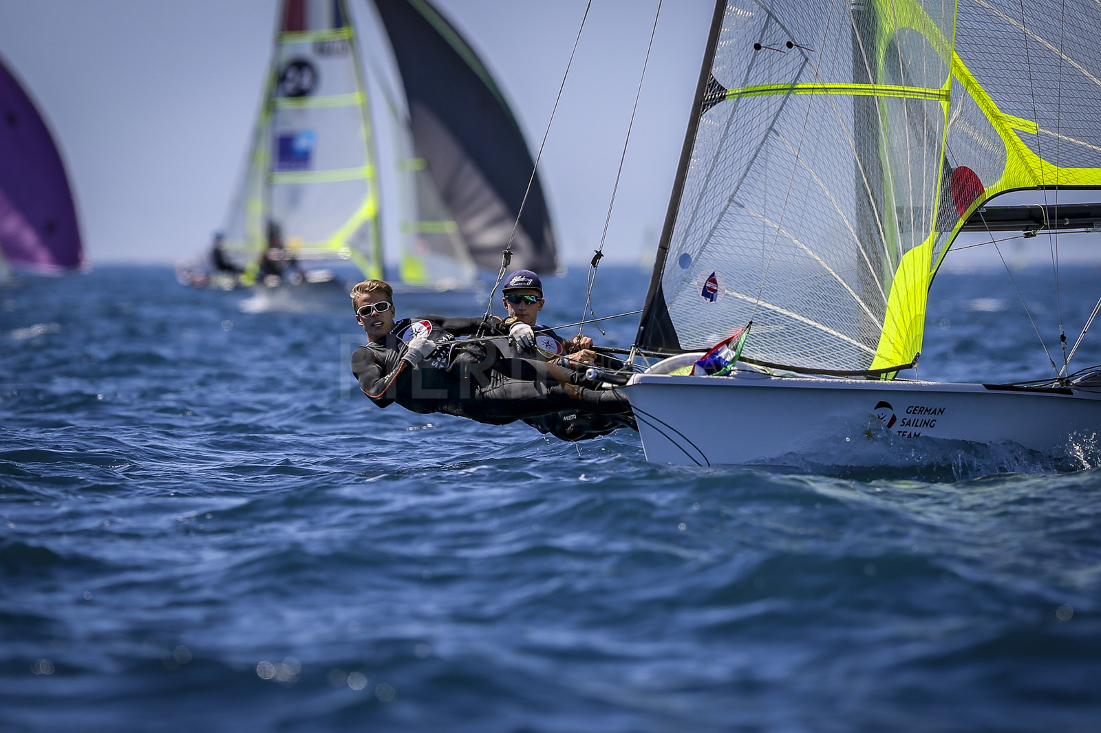 Marseilles France is hosting more than 200 sailors from 28 nations for the 2018 Junior Worl Championship of 49er, 49erFX and Nacra 17. Held from 28 august to 1st september 2018. © Pierick Jeannoutot