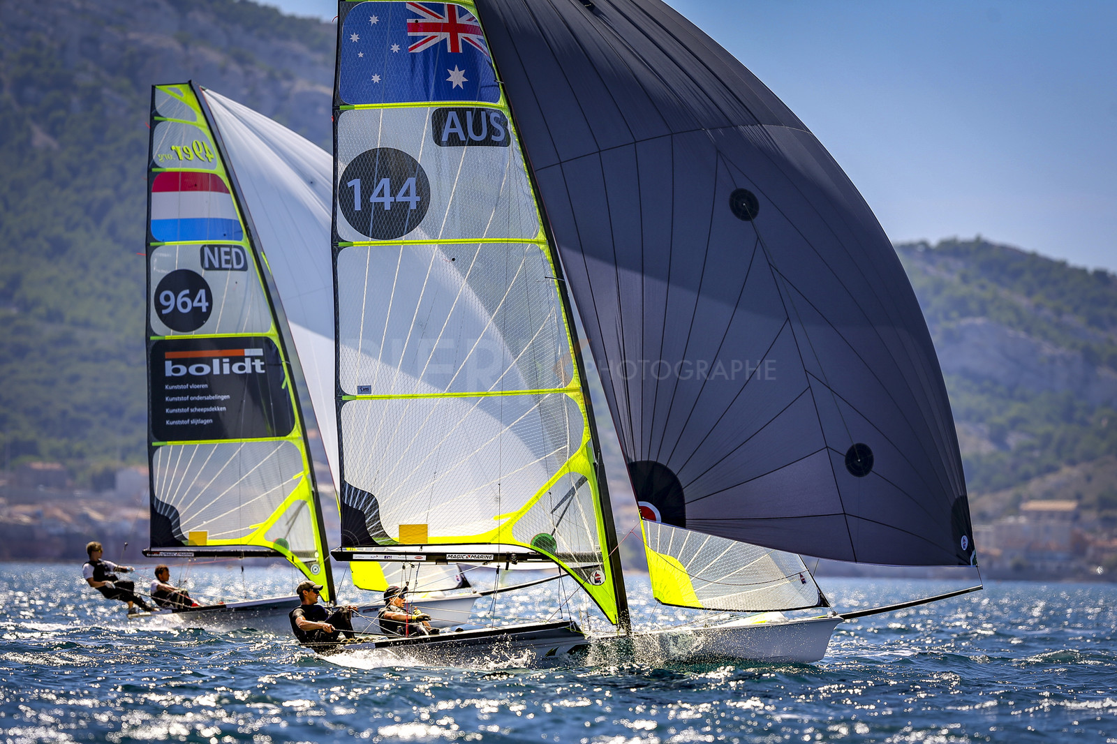 Marseilles France is hosting more than 200 sailors from 28 nations for the 2018 Junior Worl Championship of 49er, 49erFX and Nacra 17. Held from 28 august to 1st september 2018. © Pierick Jeannoutot