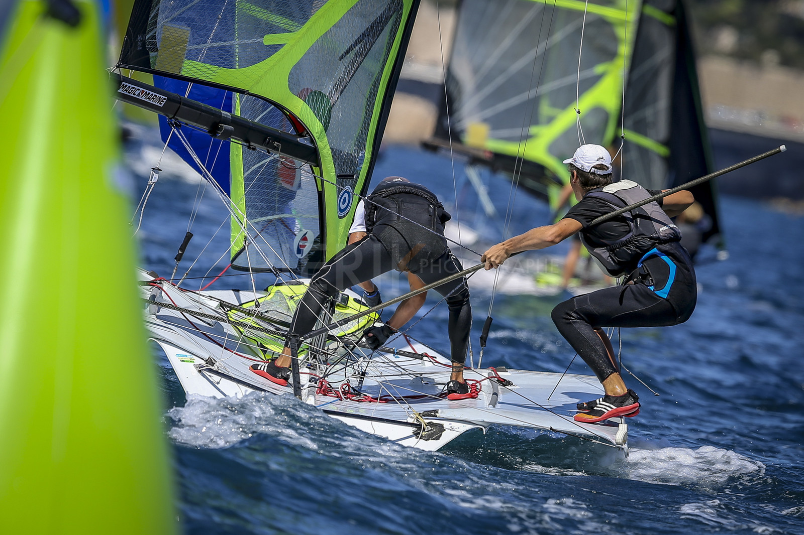 Marseilles France is hosting more than 200 sailors from 28 nations for the 2018 Junior Worl Championship of 49er, 49erFX and Nacra 17. Held from 28 august to 1st september 2018. © Pierick Jeannoutot