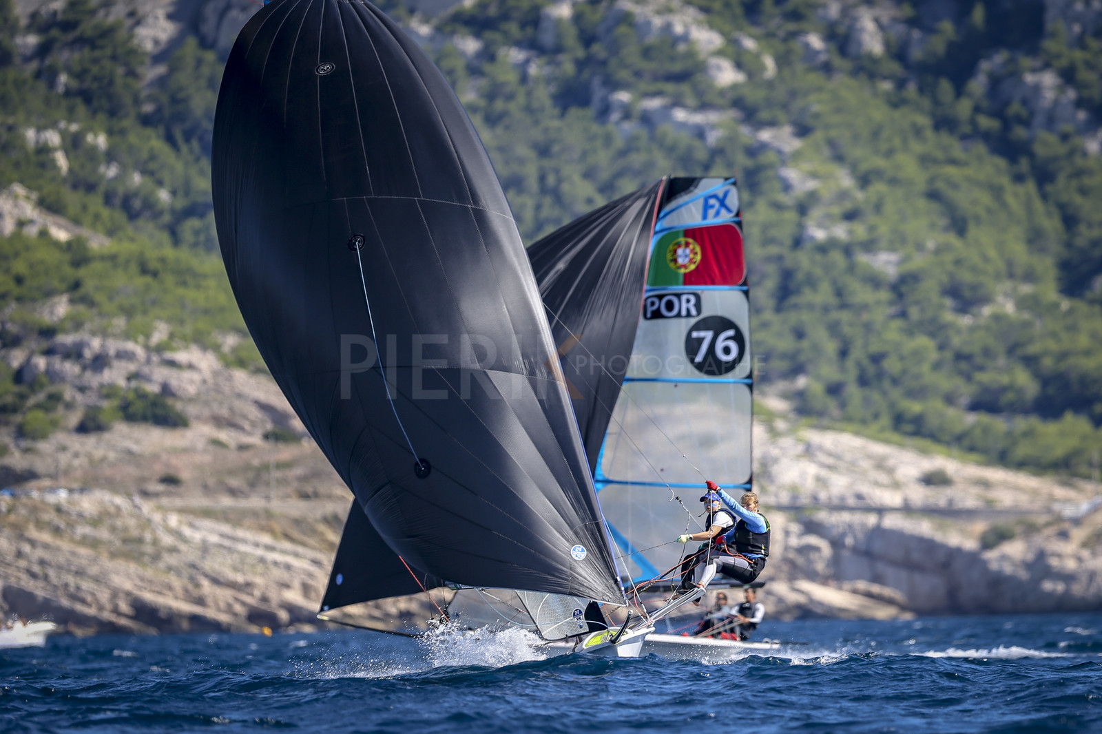 Marseilles France is hosting more than 200 sailors from 28 nations for the 2018 Junior Worl Championship of 49er, 49erFX and Nacra 17. Held from 28 august to 1st september 2018. © Pierick Jeannoutot
