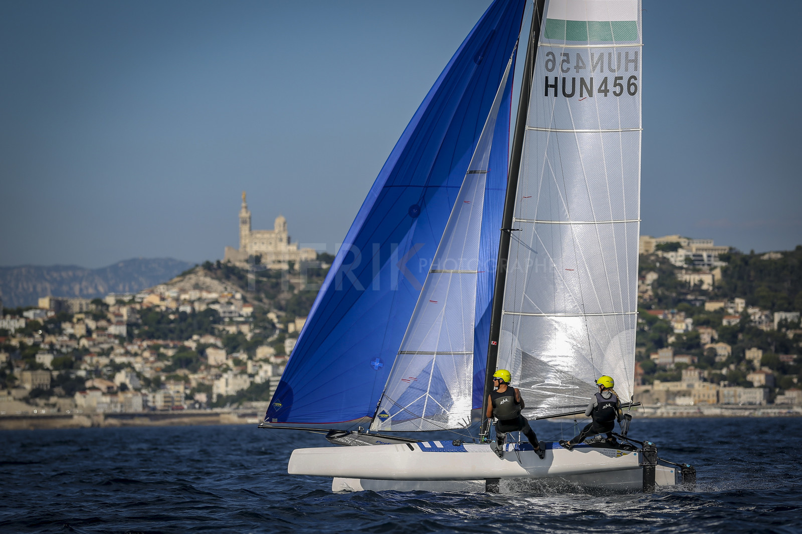 Marseilles France is hosting more than 200 sailors from 28 nations for the 2018 Junior Worl Championship of 49er, 49erFX and Nacra 17. Held from 28 august to 1st september 2018. © Pierick Jeannoutot