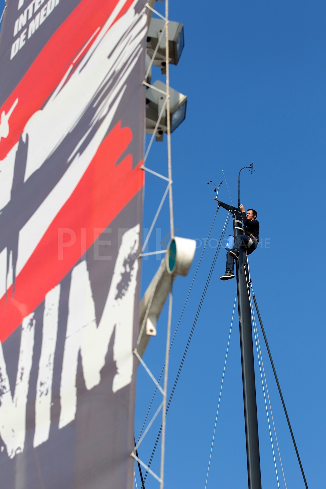 Préparation avant la régate