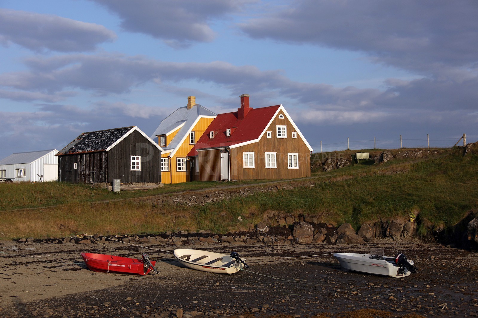 Maisons sur Flatey island