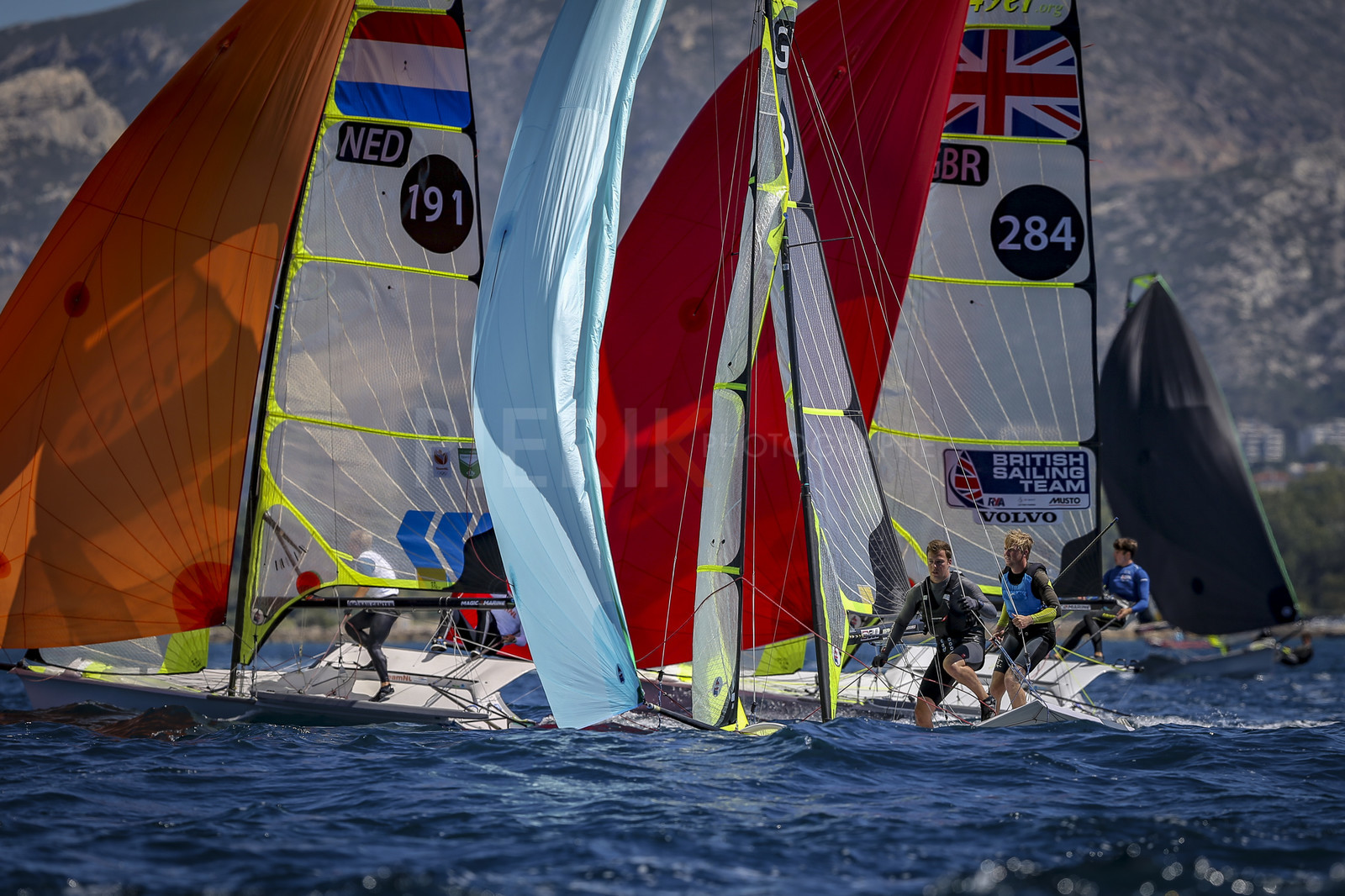 Marseilles France is hosting more than 200 sailors from 28 nations for the 2018 Junior Worl Championship of 49er, 49erFX and Nacra 17. Held from 28 august to 1st september 2018. © Pierick Jeannoutot